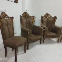 مبل نه نفره سالم تمیز چوب روس محکم با 3عدد میز|مبلمان خانگی و میز عسلی|مشهد, کشاورز|دیوار