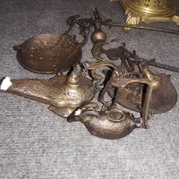 سماور زغالی و دوتا ترازو|کلکسیون اشیاء عتیقه|الوند, |دیوار