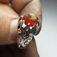 انگشتر عقیق سه پوست