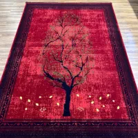 فرش تکی با تنوع بالا طوسی سفید ۷۰۲۰