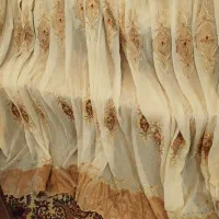 پرده تور طرح دار|پرده، رانر، رومیزی|تهران, نیروی دریایی|دیوار