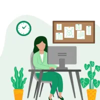 منشی ( اداری) خانم