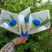 انواع رز روبانی و تزیین پول به مناسبت روز ما.در|گل مصنوعی|همدان, |دیوار