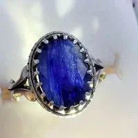 انگشتر یاقوت کبود طبیعی