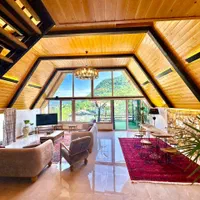 کلبه ۴خواب لاتانیا با استخر نقلی و جکوزی|اجارهٔ کوتاه‌مدت ویلا و باغ|رامسر, |دیوار