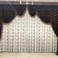 پرده پذیرایی شیک همراه کتیبه