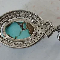 پلاک گردن بند فیروزه نیشابور رگه طلا|جواهرات|کرمانشاه, |دیوار