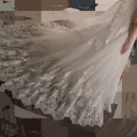 لباس عروس.باشال وزیری کار دست گیپور وتور ایتالیای|لباس|گرمسار, |دیوار