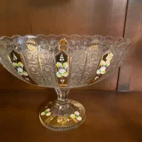 کریستال چک اب طلا گل برجسته کاردست