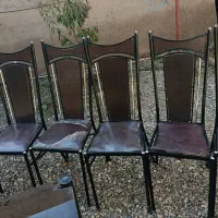 میزو صندلی غذاخوری شش نفره ی فلزی|میز و صندلی غذاخوری|دشتابی, |دیوار