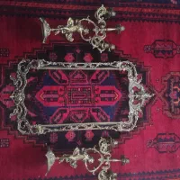 آیینه و شمعدان برنجی