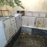 کابینت فلزی با سینک تک لگن