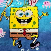 فرش ۴متری کودک طرح باب اسفنجی|فرش|آستانه اشرفیه, |دیوار