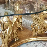 مبل استیل ناهارخوری سلطنتی ورق طلا