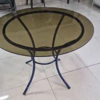 میز ناهارخوری شیشه ای