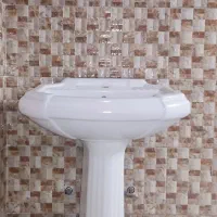 روشویی بهمراه پایه و آینه|لوازم سرویس بهداشتی|سیرجان, |دیوار