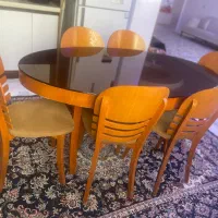 میز ناهار خوری بیضی|میز و صندلی غذاخوری|آشخانه, |دیوار