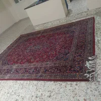 فرش دستبافت مشهد ۱۲ متری لاکی و سورمه ای