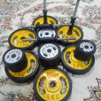 دستگاه بدنسازی ۴۲ کاره با وزنه و دمبل|تجهیزات ورزشی|خورموج, |دیوار