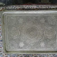 سینی قلم زنی عطیقه وپارچ قلمزنی