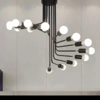 لوستر مدرن ۱۴ شعله|لوستر و چراغ آویز|زاهدان, |دیوار