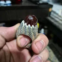 انگشتر عقیق نقره رکاب استاد فرشی 6مهر 135گرم
