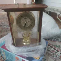 ساعت رومیزی چوبی