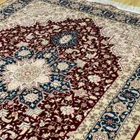 قالیچه ۳ متری تبریز طرح هریس زمینه شرابی|فرش|تهران, سلسبیل|دیوار