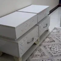 تخت خواب ۱۶۰ با تشت رویال میز آرایشی و دوعدد عسلی|تخت و سرویس خواب|تهران, شوش|دیوار