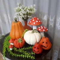 مجسمه پلی استر دکور پاییزی و یلدا