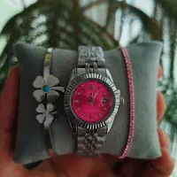 ست ساعت و دستبند صورتی|ساعت|کاشان, بهشتی|دیوار