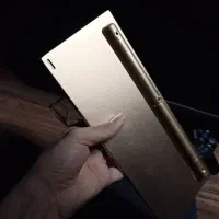 کیبورد و موس بی‌سیم رنگ طلایی سفید