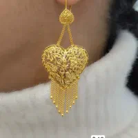 گوشواره های کشمیری نقره با آبکاری طلا|جواهرات|ایرانشهر, |دیوار