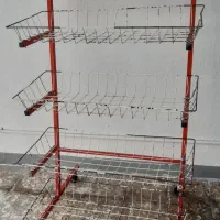 قفسه ۴ طبقه چرخ دار و قفسه دیواری و جاکفشی