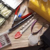 وسایل کاشت ناخن کاملا نو|آرایشی، بهداشتی، درمانی|اهر, |دیوار