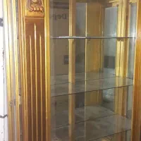 بوفه چوبی طلایی