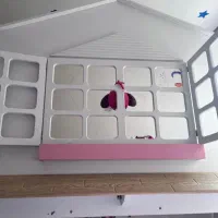 تخت خواب دو نفره مدل کلبه|تخت و صندلی بچه|تهران, اختیاریه|دیوار
