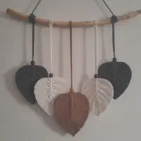 دیوار کوب مکرومه مدل برگ