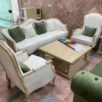 مبل کوئین چستر ۸ نفره بهمراه جلومبلی و عسلی