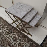 میز عسلی نو جدید فلزی طلایی