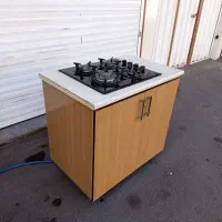 کابینت گاز صفحه ای با اجاق.|اجاق گاز و لوازم برقی پخت‌وپز|رشت, کوی فکوری|دیوار