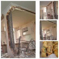 گچکاری تخریب کناف راویز کاری قاب دیوار گچی  ابزار|خدمات پیشه و مهارت|تهران, نارمک جنوبی|دیوار