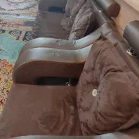 مبل چرم ۷نفره با ۱میز و۴عسلی|مبلمان خانگی و میز عسلی|دزفول, |دیوار