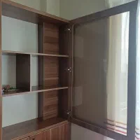 کتابخانه بزرگ چوبی|کتابخانه، شلف، قفسه‌های دیواری|تهران, والفجر|دیوار