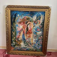 تابلو فرش دستیاف با طرح راز نهفته