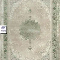 یک تخته فرش وینتیج درجه یک رنگ سبز برند فرش تهران
