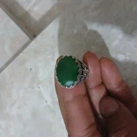 انگشتر‌نقره‌‌سنگ‌زمرد|جواهرات|پاکدشت, خاتون آباد|دیوار