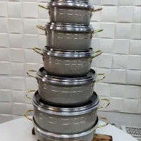 ظروف گرانیتی چهارده پارچه و ۷پارچه مناسب جهیزیه|ظروف پخت‌وپز|سلماس, |دیوار