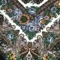 روسری پشم اصل ایتالیایی وترک بسیارزیبا