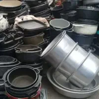 ظروف روی تفلون دیگ مسی ولوازم اشپزخانه خریداریم